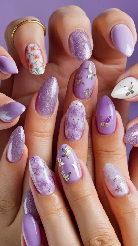 30+ Images of Cute Nails Ideas in Lilac