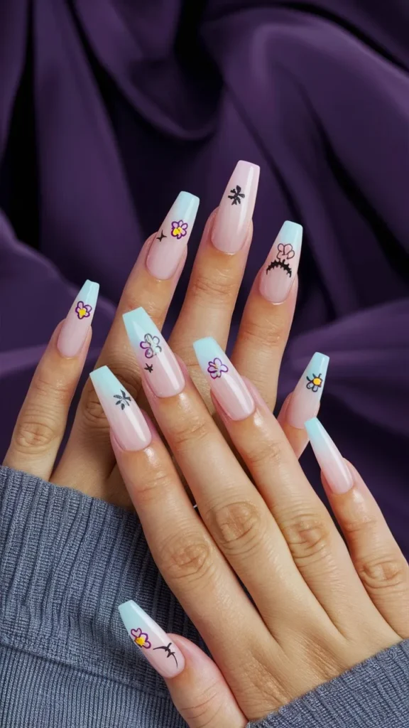 30+ Images of Cute Medium Acrylic Nails Coffin Ideas