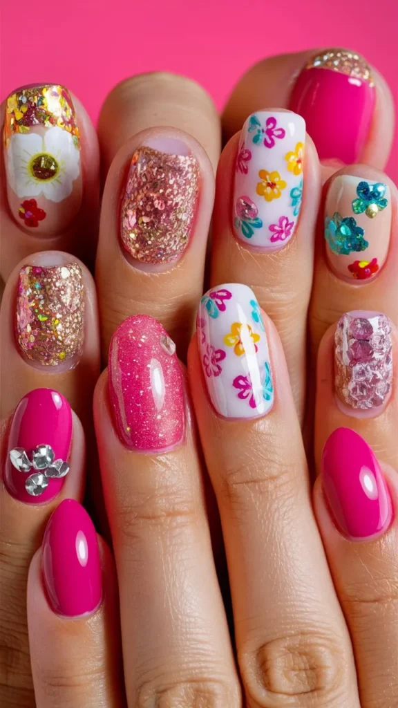 30+ Images of Cute Hot Pink Nail Ideas You’ll Love