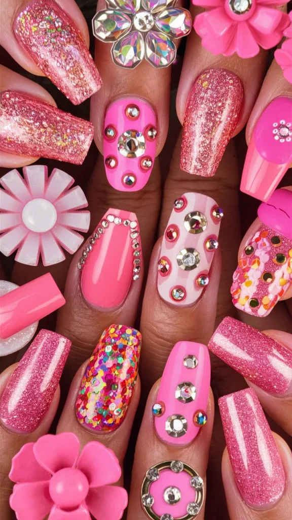 30+ Images of Cute Hot Pink Nail Ideas You’ll Love