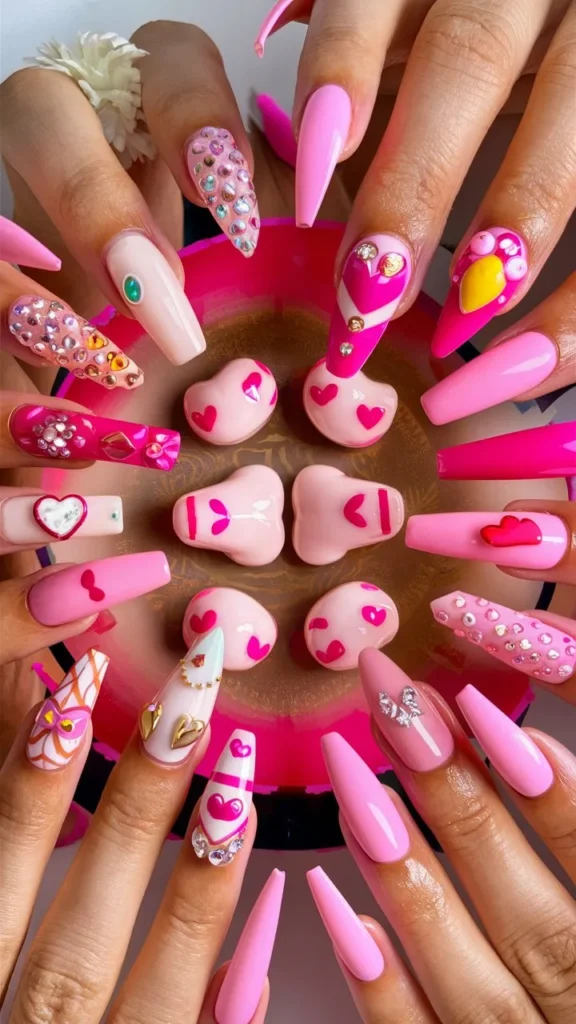 30+ Images of Cute Hot Pink Nail Ideas You’ll Love