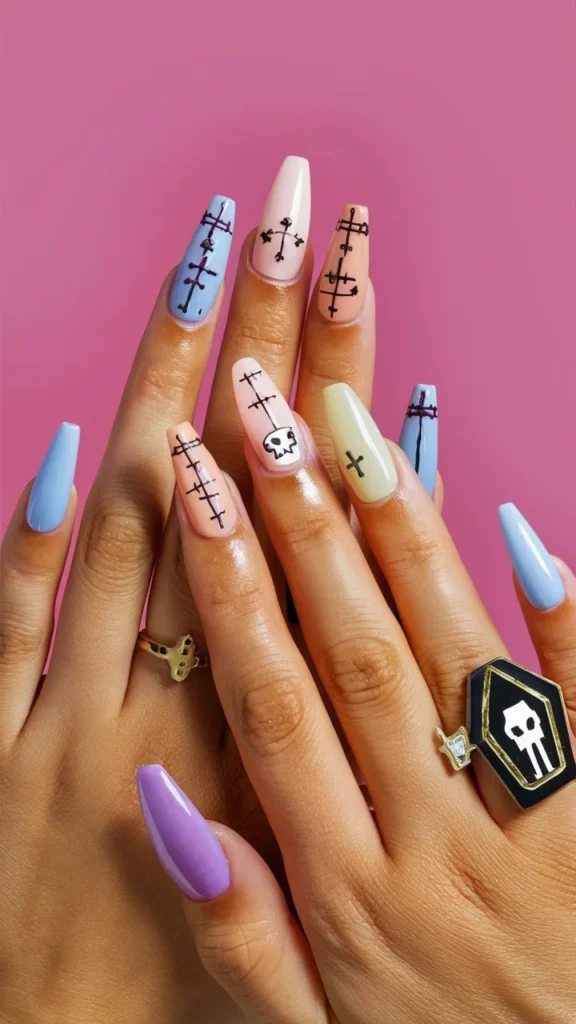 30+ Images of Cute Medium Acrylic Nails Coffin Ideas