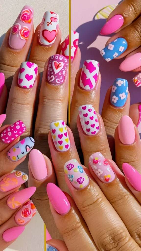 30+ Images of Cute Hot Pink Nail Ideas You’ll Love