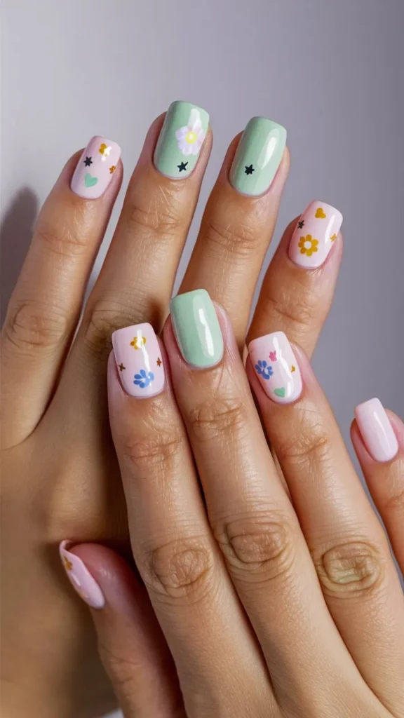 30+ Images of Cute Simple Korean Short Nails Ideas