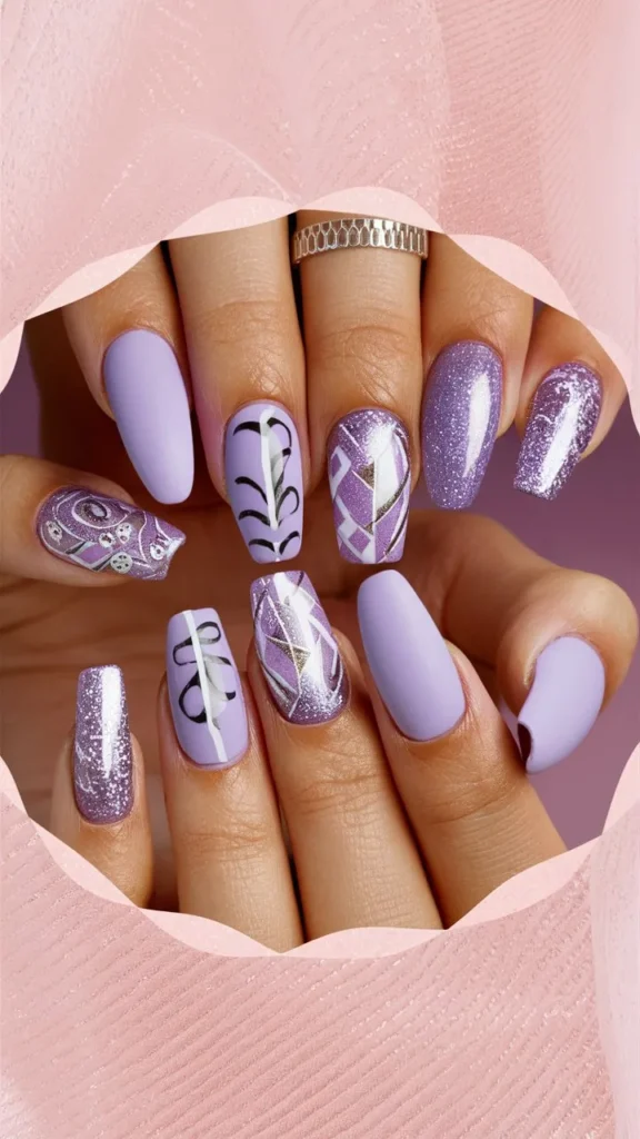 30+ Images of Cute Nails Ideas in Lilac