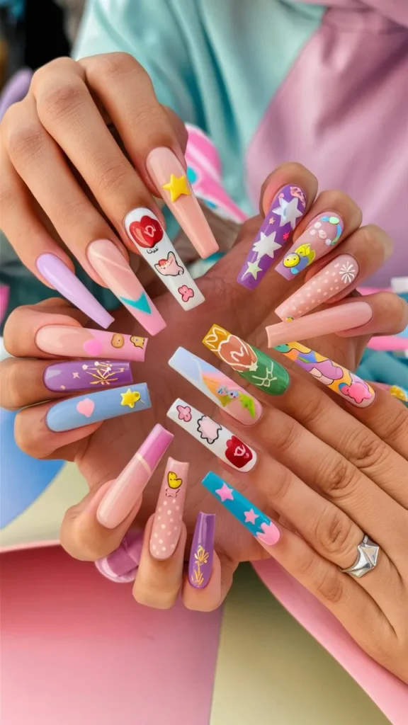 30+ Images of Acrylic Nails Ideas Long and Cute